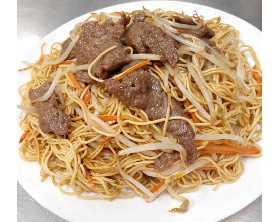 Lo Mein Noodle with beef 牛捞面